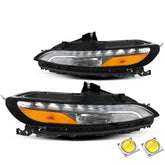 VehicleAid Headlights For 2014-2018 Jeep Cherokee LED DRL
